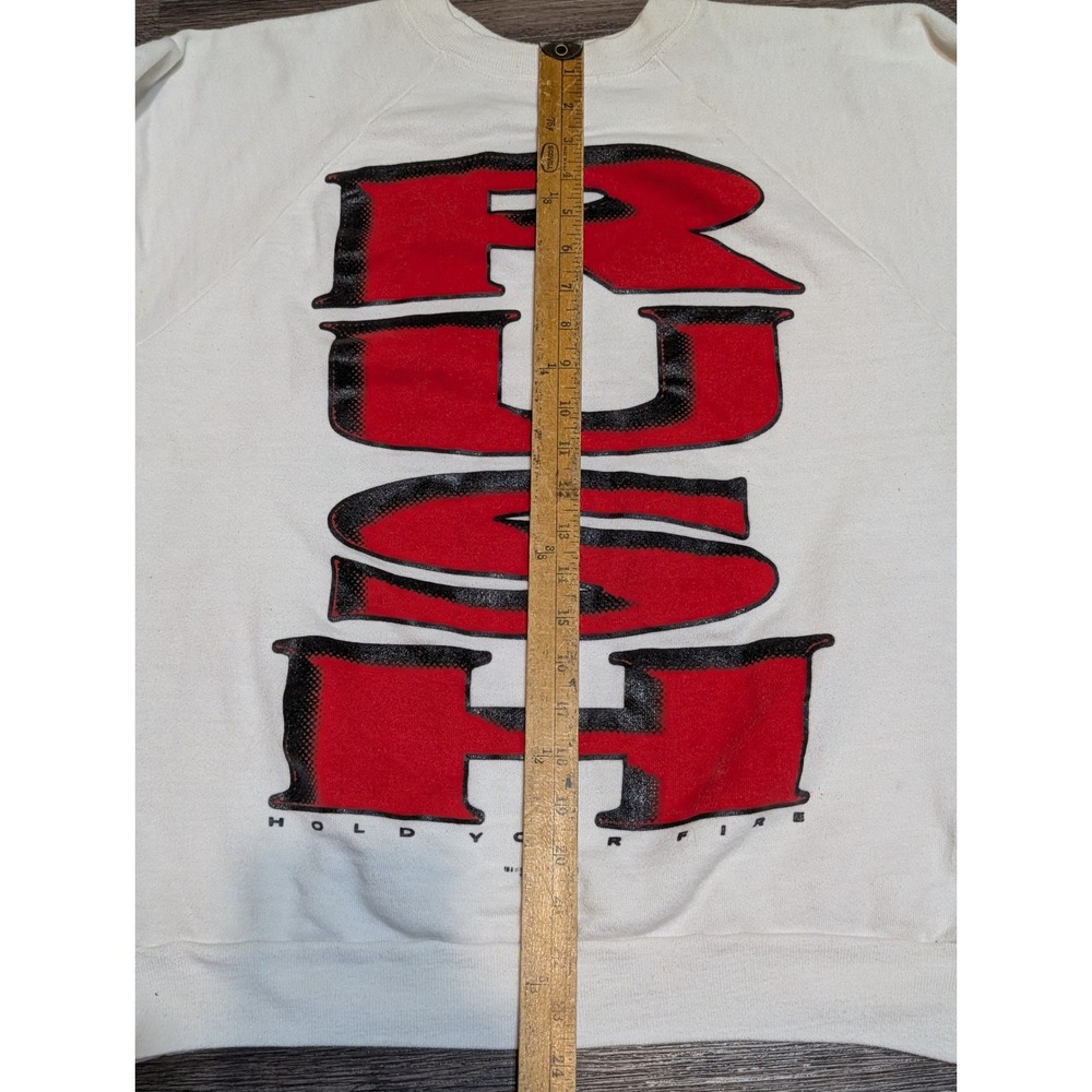 Vintage Rush Hold Your Fire Band T Shirt‎ Raglan Sweatshirt Size XL READ - Picture 5 of 8